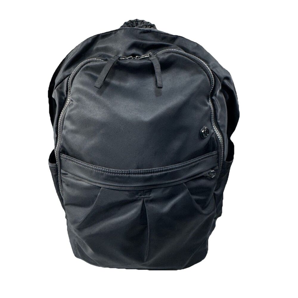 Lululemon Women's Backpack Black Outdoor Gym Weekender Travel School One Size